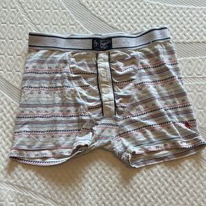 Penguin Men's Striped Boxer Briefs - Gray